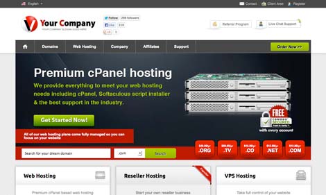 responsive html template preview