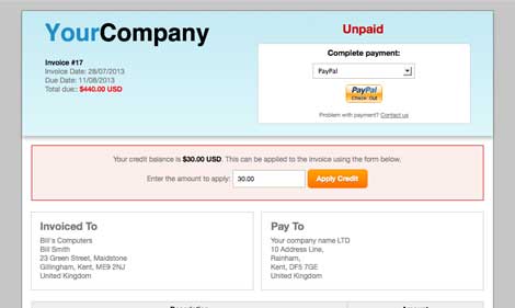 whmcs module - invoice - quote