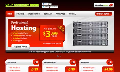 heat wave whmcs template preview