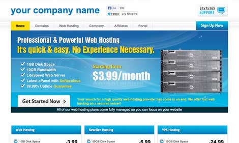 sequence host whmcs template preview
