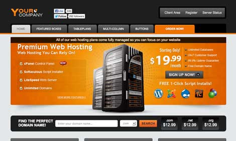 slick host wordpress theme preview